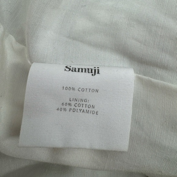 Samuji Geometric Print Velour Shift Dress - Green / Yellow - Size 36 / US Small - Picture 7 of 8